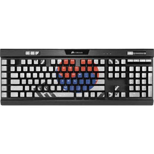 South Korean Flag Distressed K95 RGB PLATINUM Mechanical Gaming Keyboard Skin
